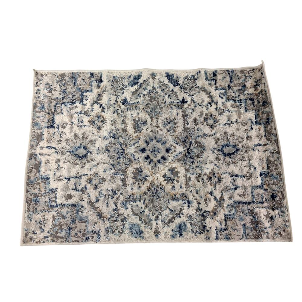 2' x 3' Runner Rug Mohawk Home Lambert Blue Rug (Pyramus Pattern) - Picture 6 of 11